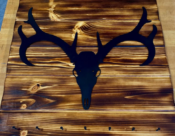 Metal & Wood Ram Sign
